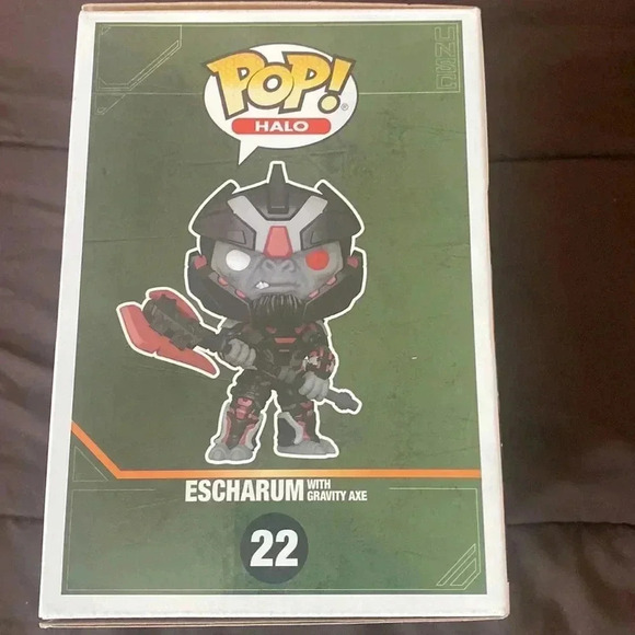 Funko Pop #22 Halo Escharum With Gravity Axe New In Box - Picture 5 of 7